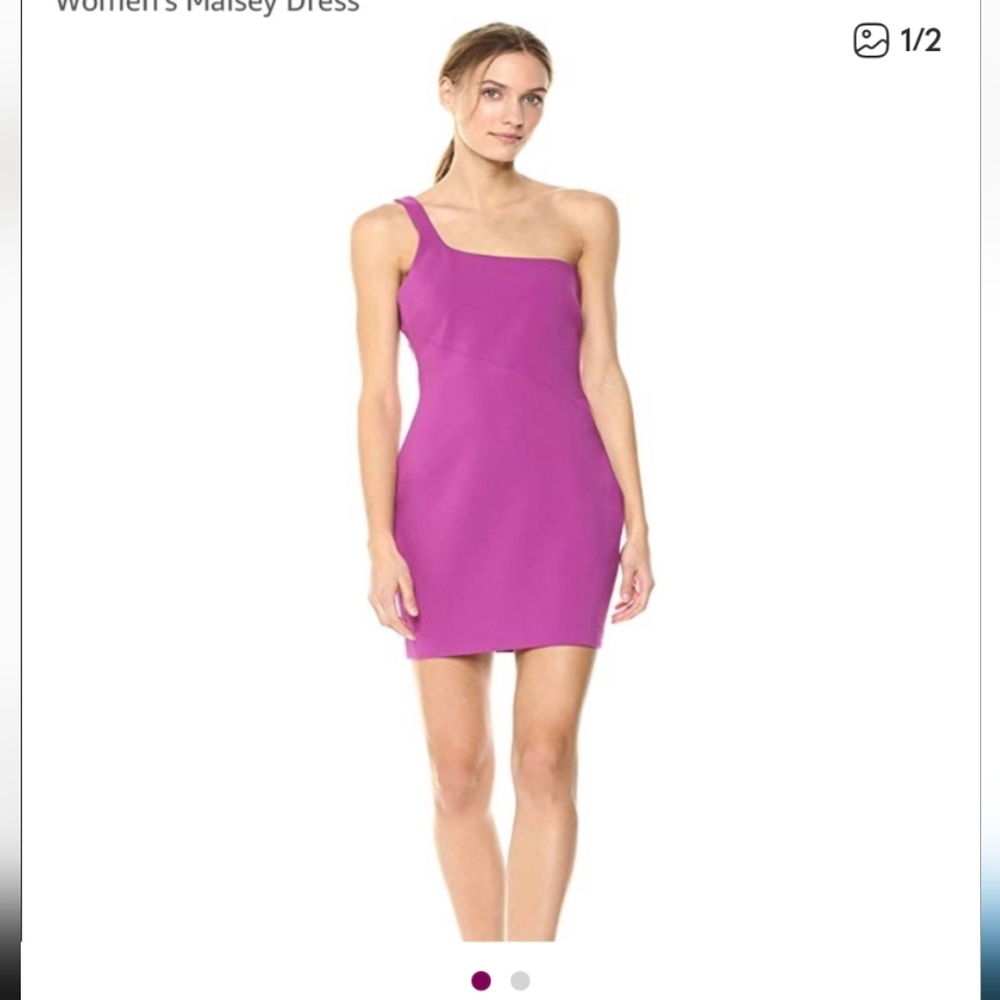NWT Likely One-Shoulder Fuschia Maisey Dress